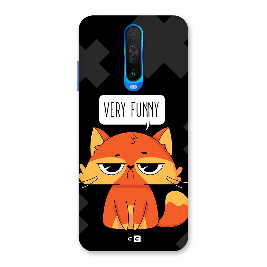 Very Funny Cat Back Case for Poco X2