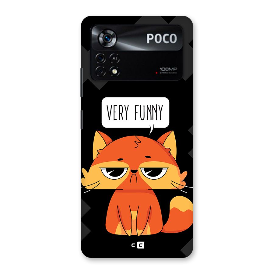 Very Funny Cat Back Case for Poco X4 Pro 5G
