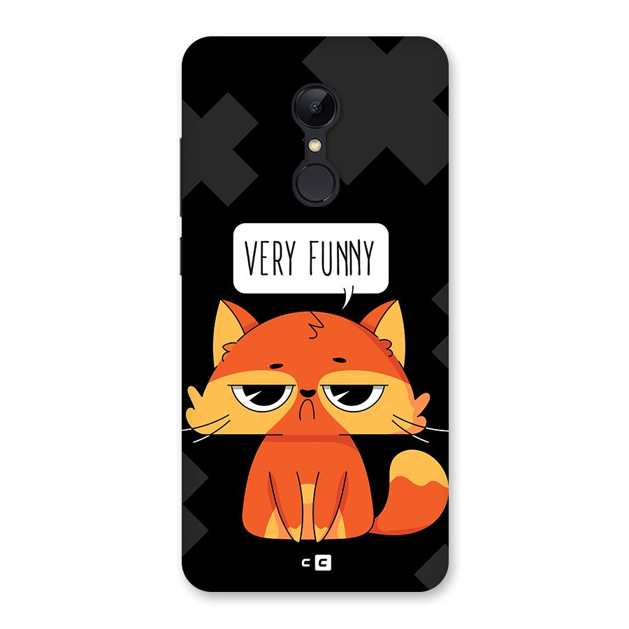 Very Funny Cat Back Case for Redmi 5