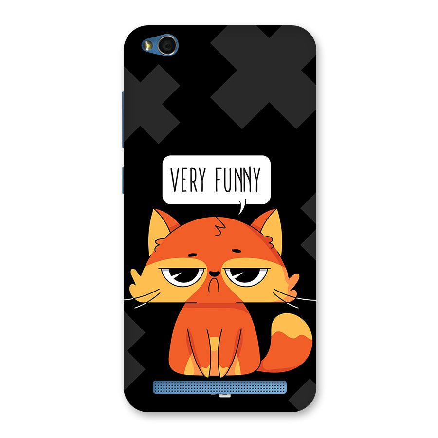 Very Funny Cat Back Case for Redmi 5A