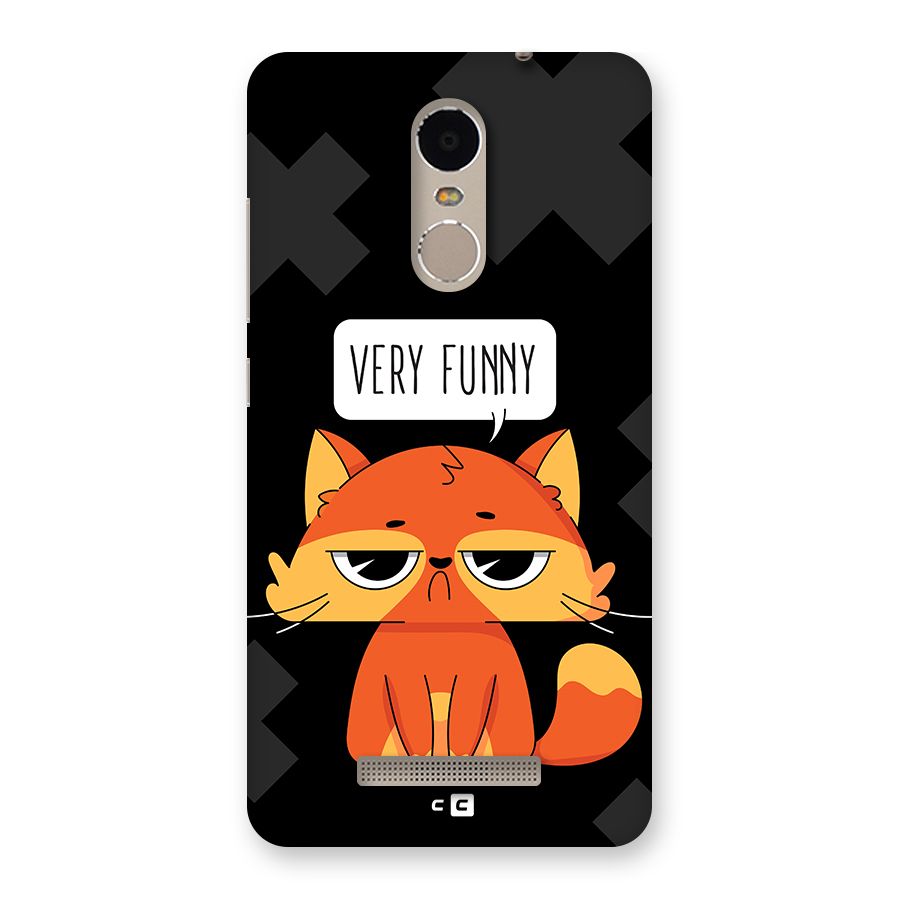 Very Funny Cat Back Case for Redmi Note 3