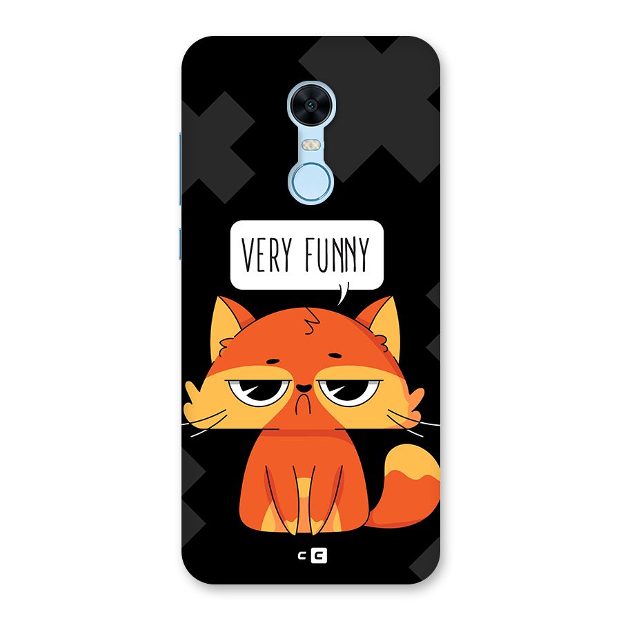 Very Funny Cat Back Case for Redmi Note 5