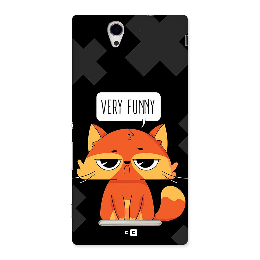 Very Funny Cat Back Case for Xperia C3