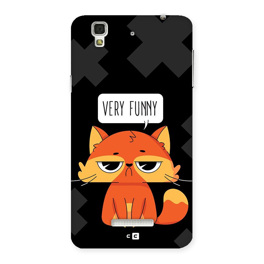 Very Funny Cat Back Case for YU Yureka Plus
