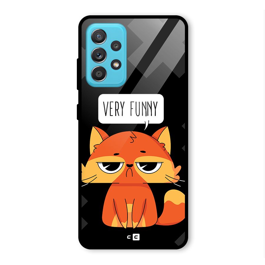 Very Funny Cat Glass Back Case for Galaxy A52