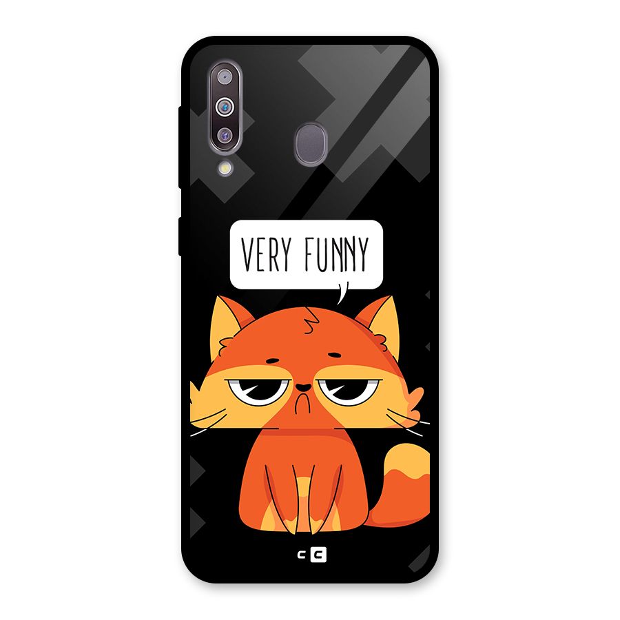 Very Funny Cat Glass Back Case for Galaxy M30