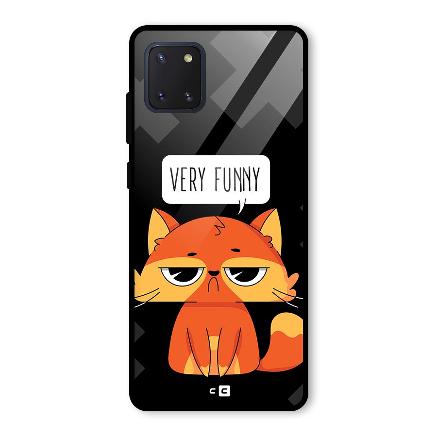 Very Funny Cat Glass Back Case for Galaxy Note 10 Lite