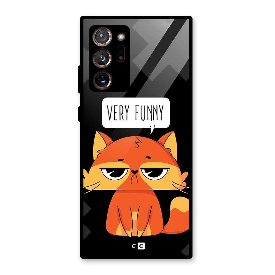 Very Funny Cat Glass Back Case for Galaxy Note 20 Ultra 5G