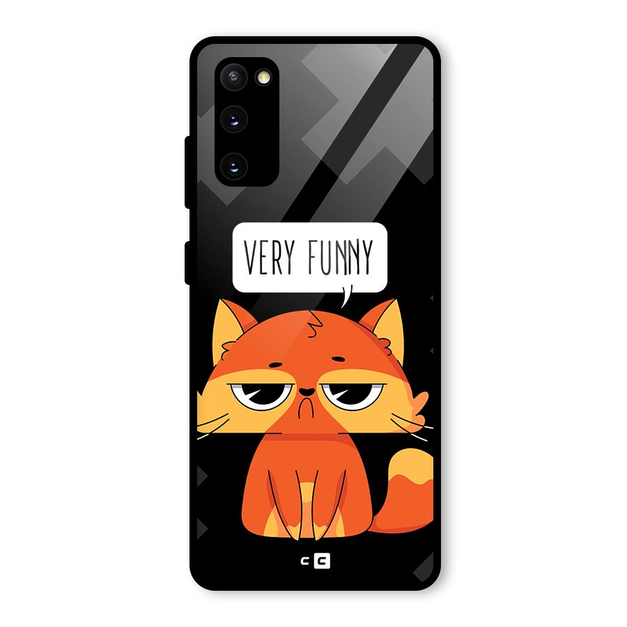 Very Funny Cat Glass Back Case for Galaxy S20 FE 5G