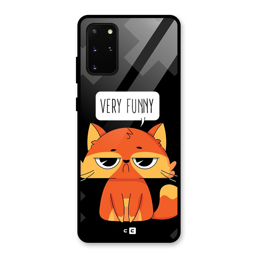 Very Funny Cat Glass Back Case for Galaxy S20 Plus