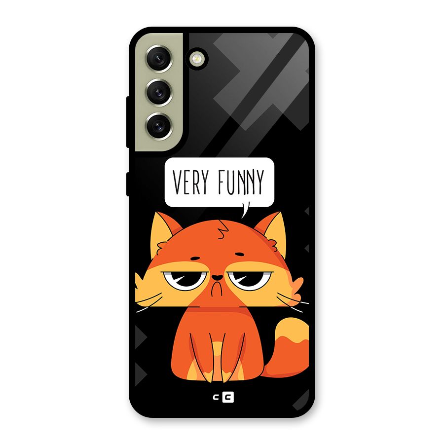 Very Funny Cat Glass Back Case for Galaxy S21 FE 5G