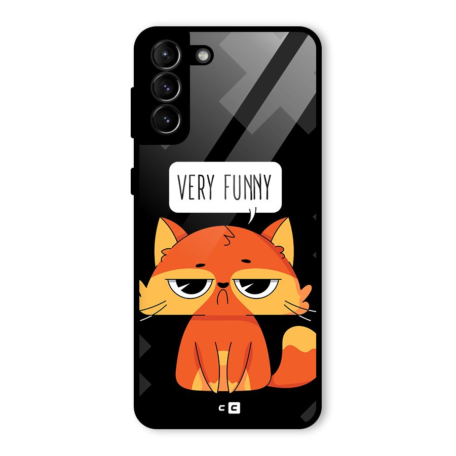 Very Funny Cat Glass Back Case for Galaxy S21 Plus