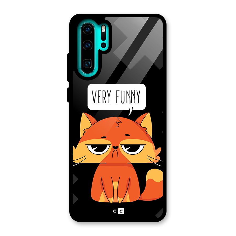 Very Funny Cat Glass Back Case for Huawei P30 Pro
