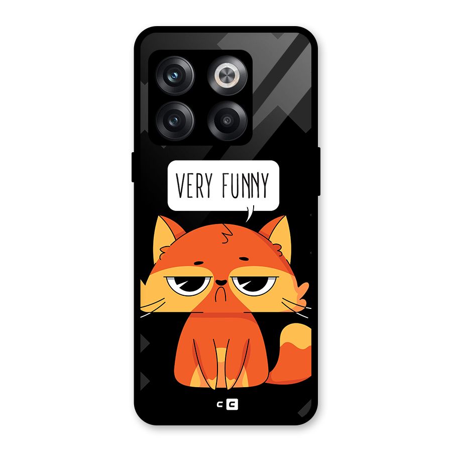 Very Funny Cat Glass Back Case for OnePlus 10T