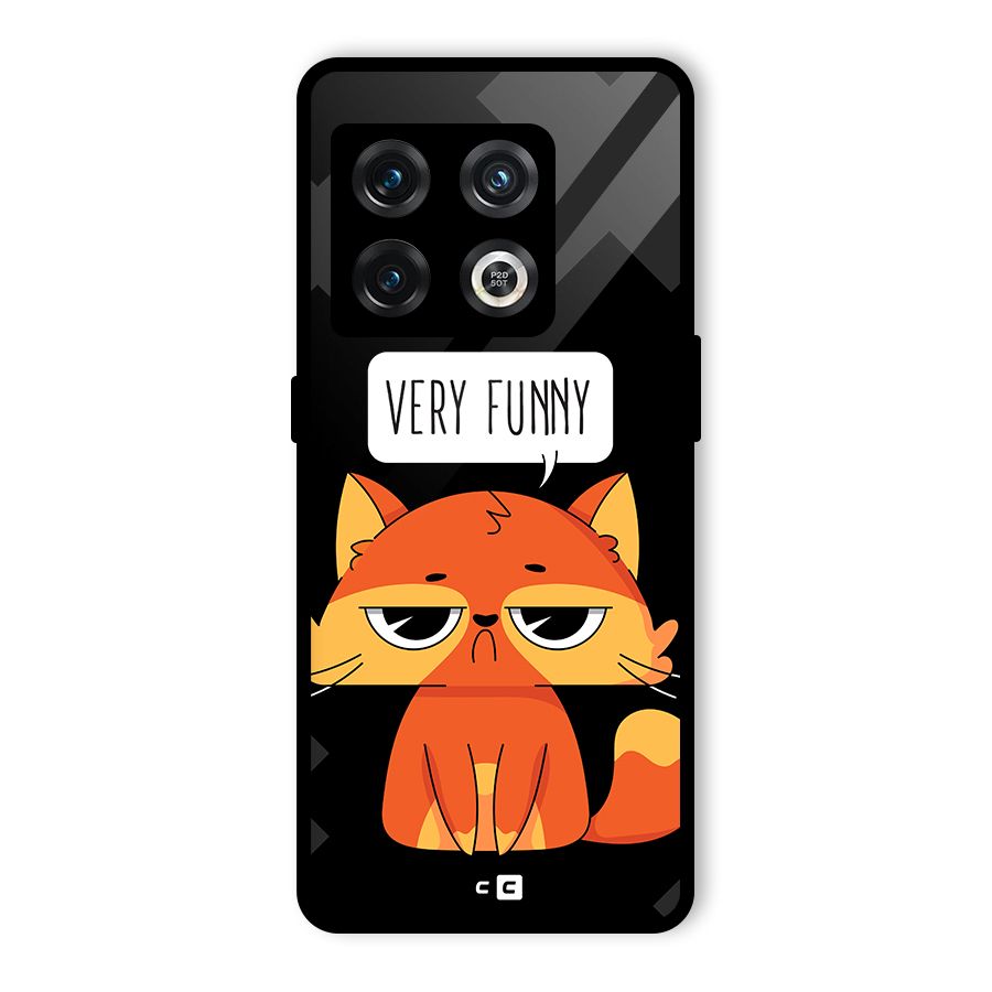 Very Funny Cat Glass Back Case for OnePlus 10 Pro 5G