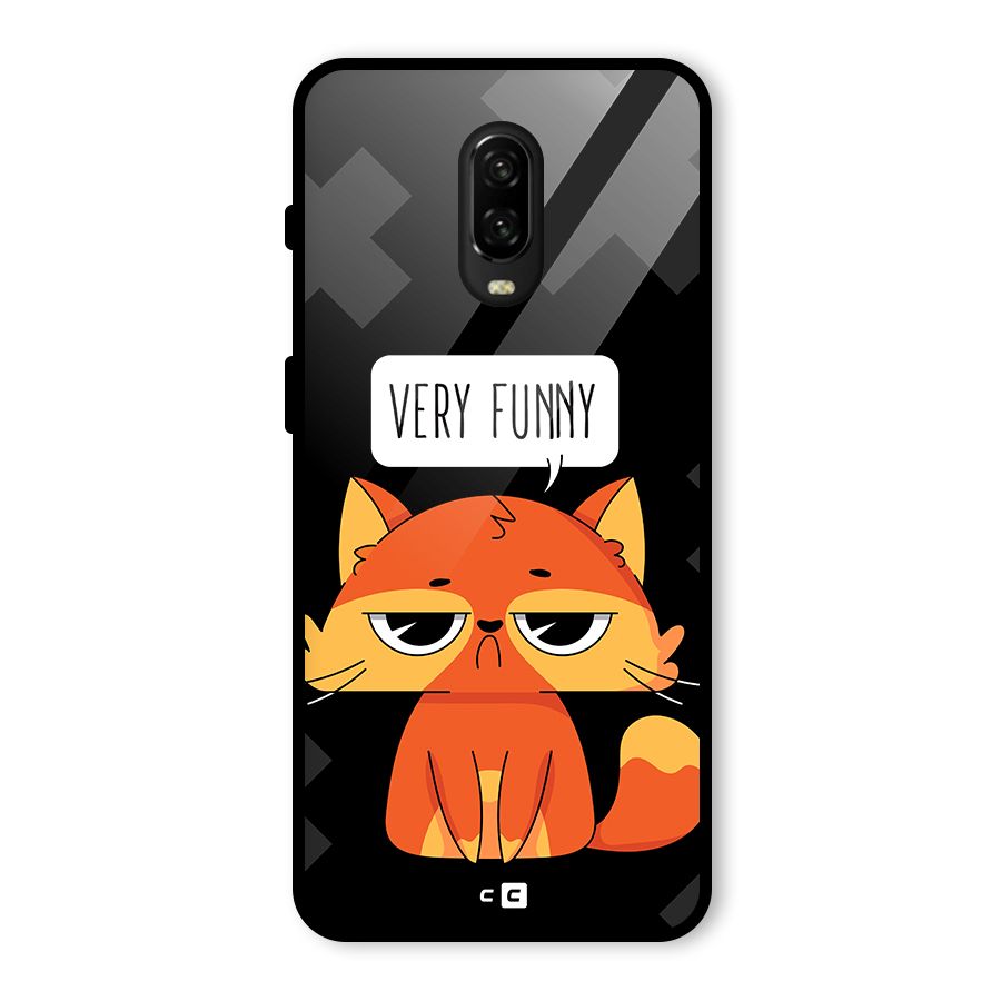 Very Funny Cat Glass Back Case for OnePlus 6T