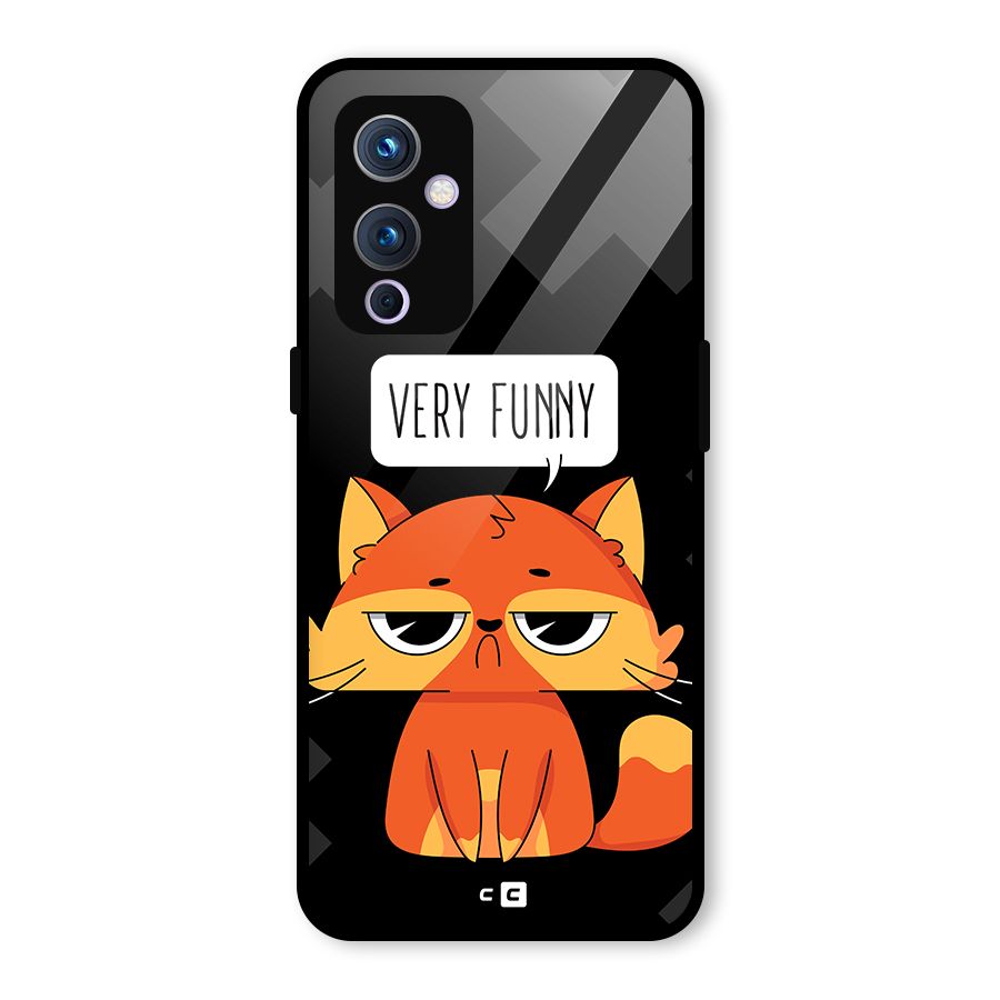 Very Funny Cat Glass Back Case for OnePlus 9