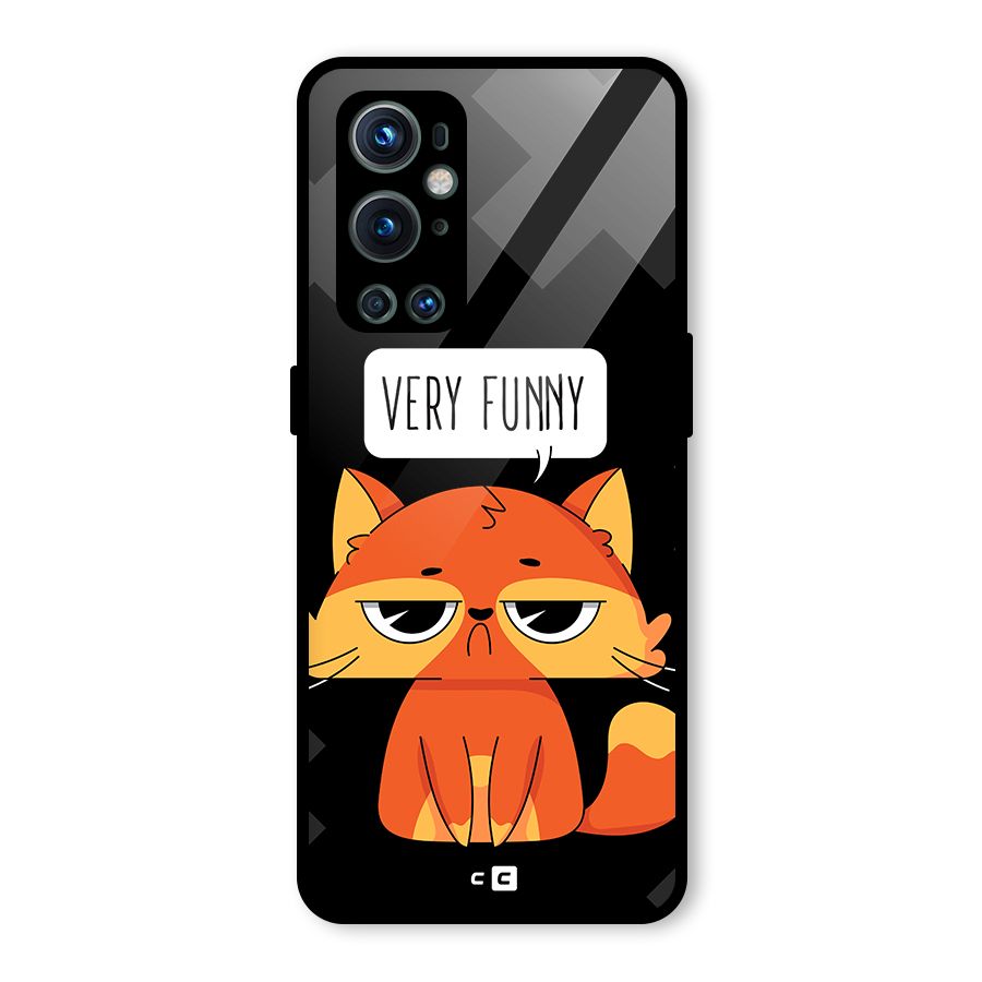 Very Funny Cat Glass Back Case for OnePlus 9 Pro