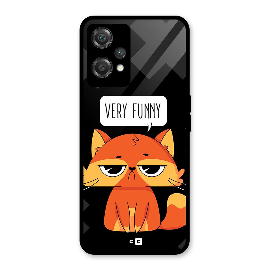 Very Funny Cat Glass Back Case for OnePlus Nord CE 2 Lite 5G