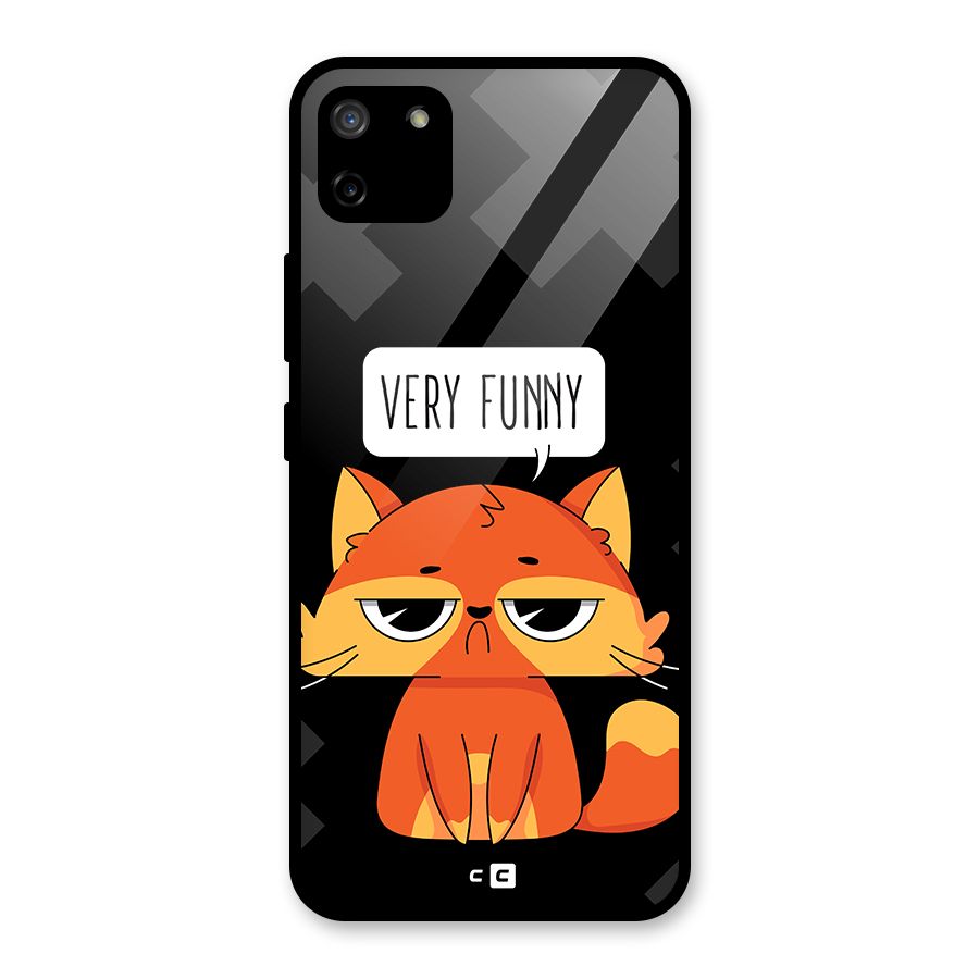 Very Funny Cat Glass Back Case for Realme C11