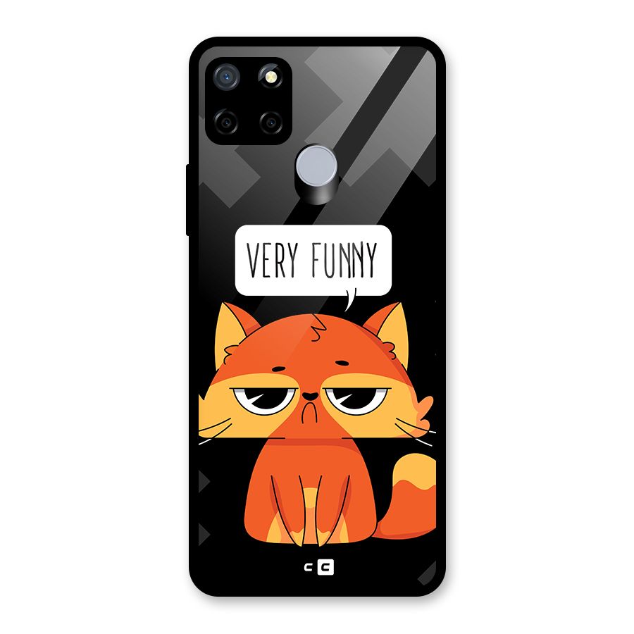 Very Funny Cat Glass Back Case for Realme C12