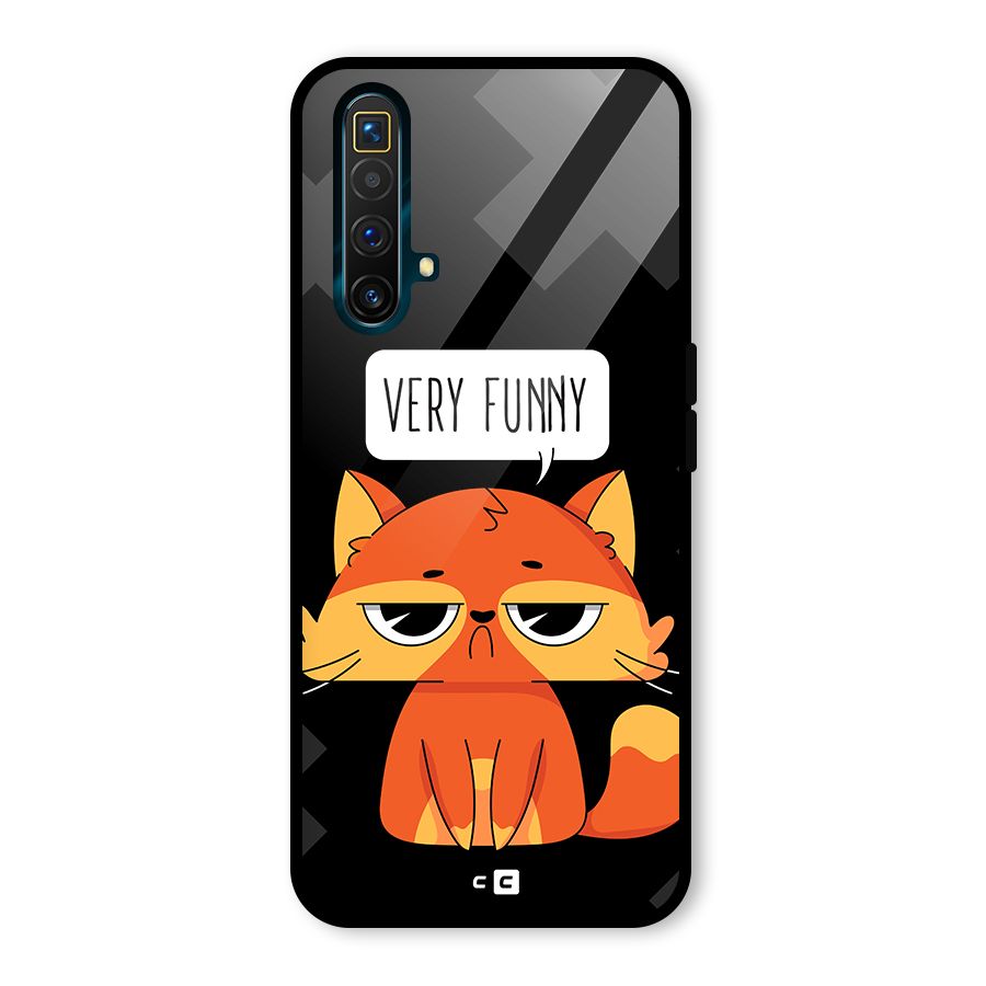 Very Funny Cat Glass Back Case for Realme X3 SuperZoom