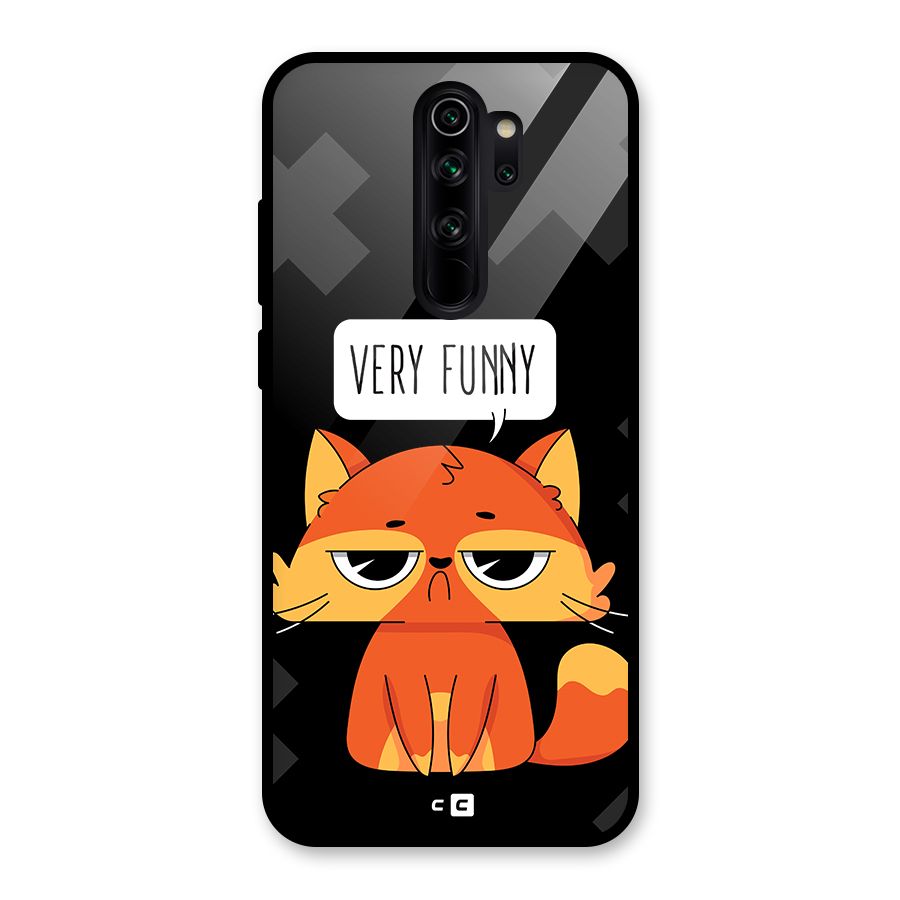 Very Funny Cat Glass Back Case for Redmi Note 8 Pro