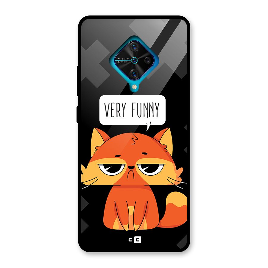 Very Funny Cat Glass Back Case for Vivo S1 Pro