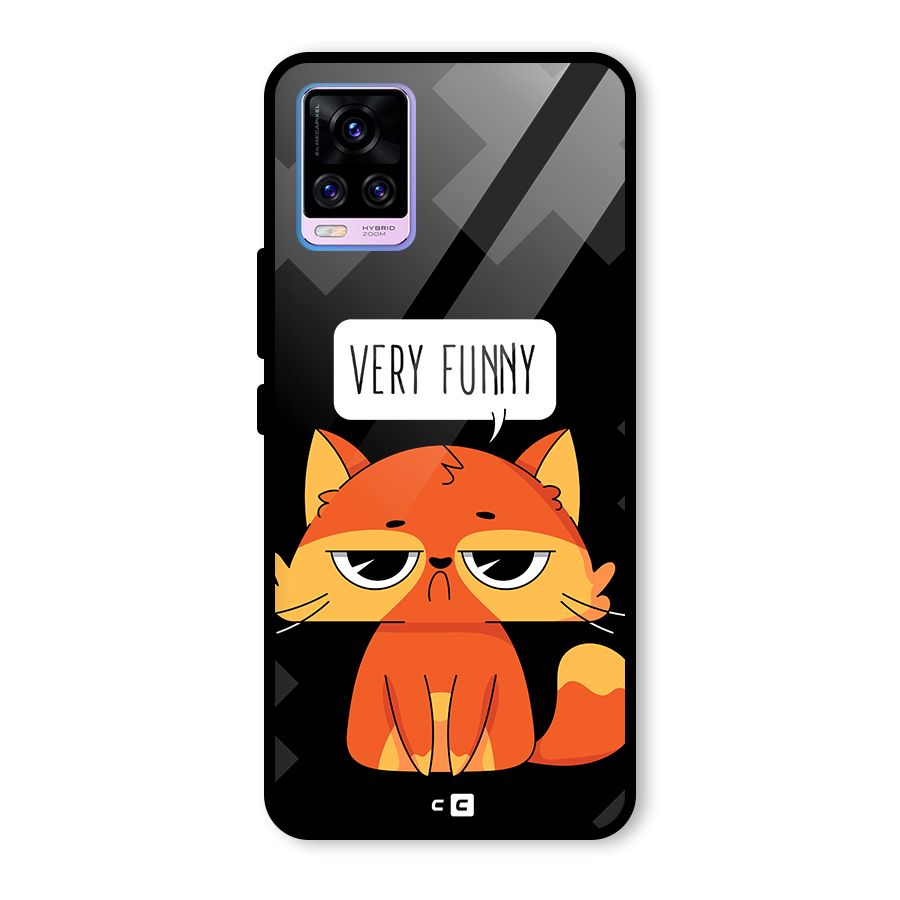 Very Funny Cat Glass Back Case for Vivo V20 Pro