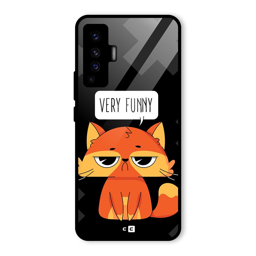 Very Funny Cat Glass Back Case for Vivo X50