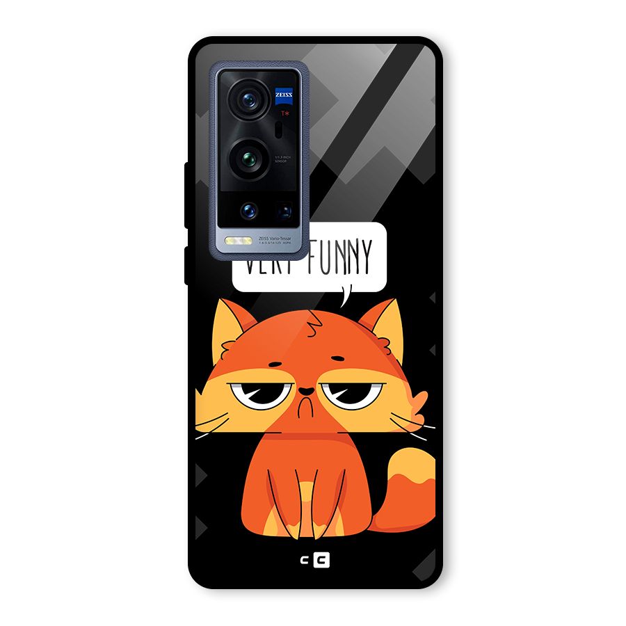 Very Funny Cat Glass Back Case for Vivo X60 Pro Plus