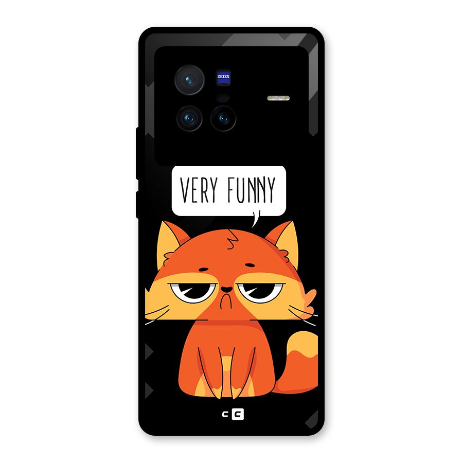 Very Funny Cat Glass Back Case for Vivo X80