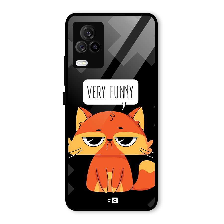 Very Funny Cat Glass Back Case for Vivo iQOO 7 Legend 5G