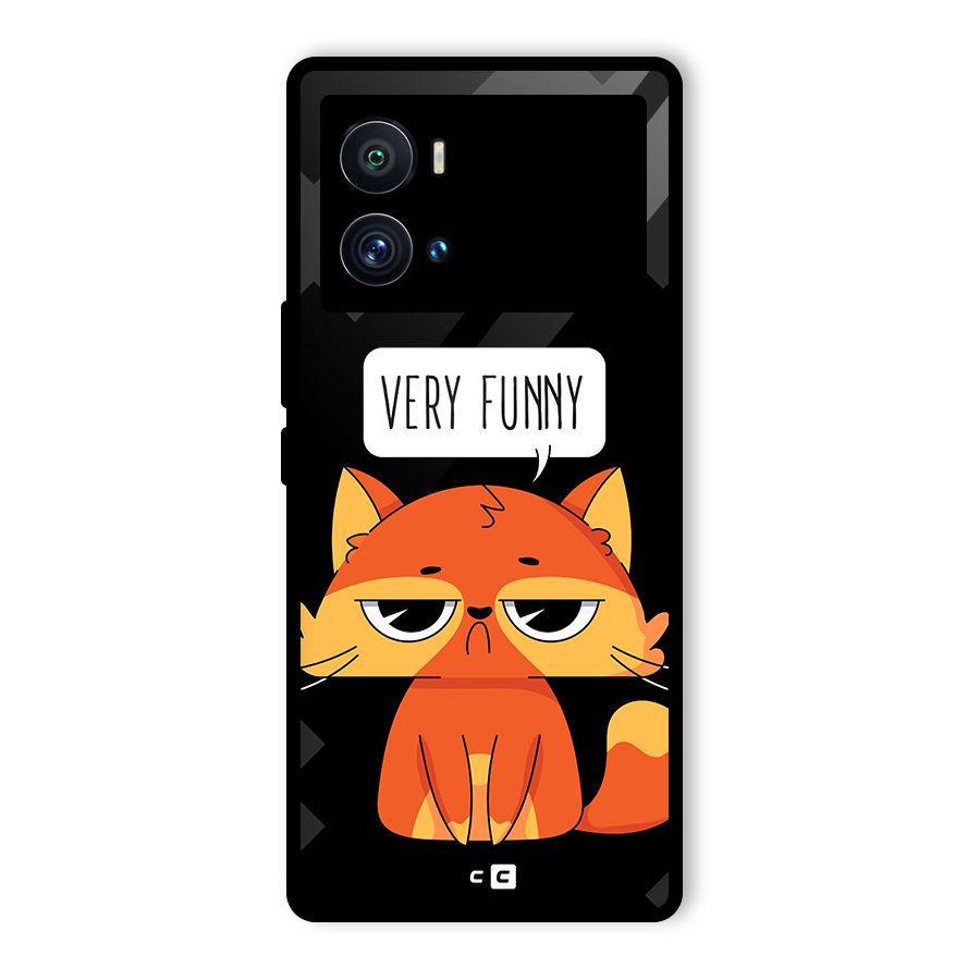 Very Funny Cat Glass Back Case for Vivo iQOO 9 Pro