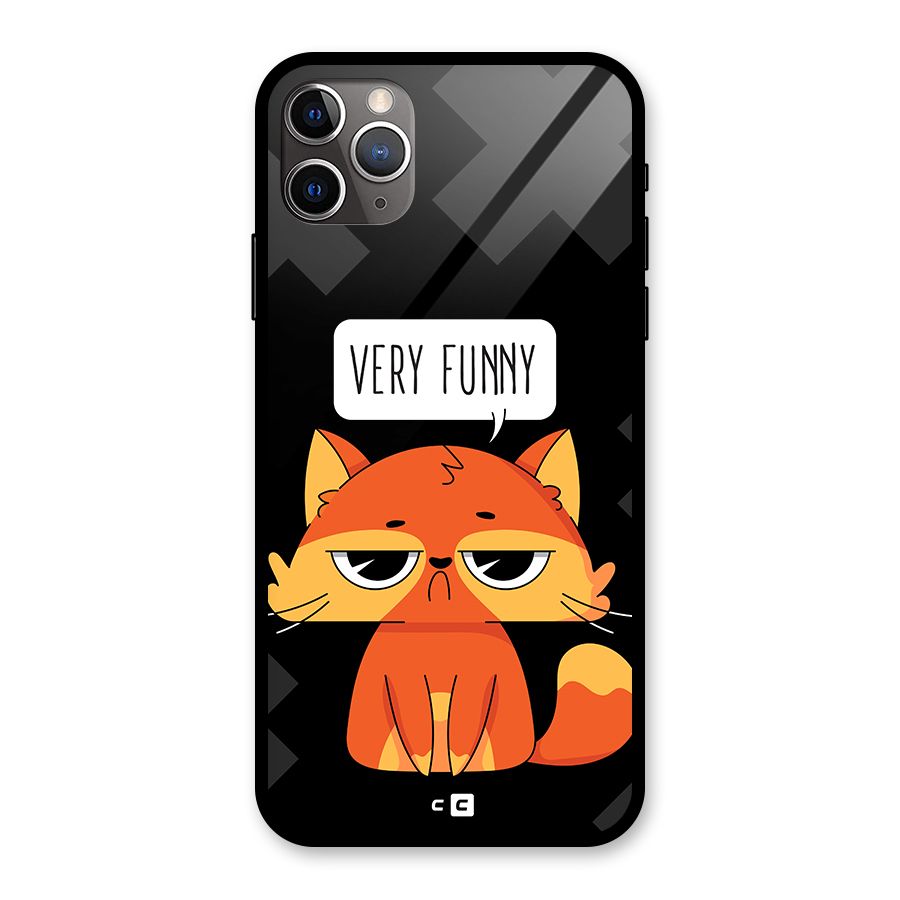 Very Funny Cat Glass Back Case for iPhone 11 Pro Max