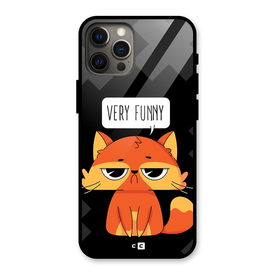 Very Funny Cat Glass Back Case for iPhone 12 Pro Max