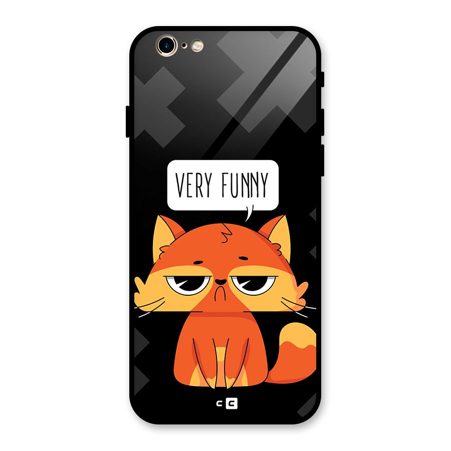 Very Funny Cat Glass Back Case for iPhone 6 6S