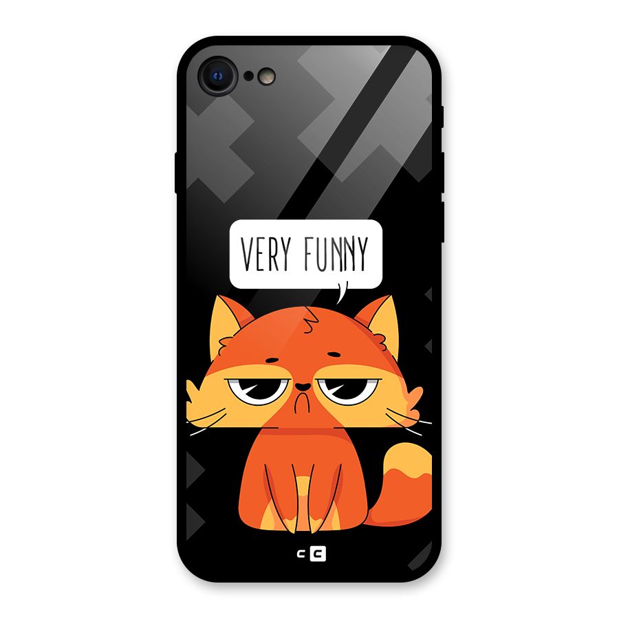 Very Funny Cat Glass Back Case for iPhone 7