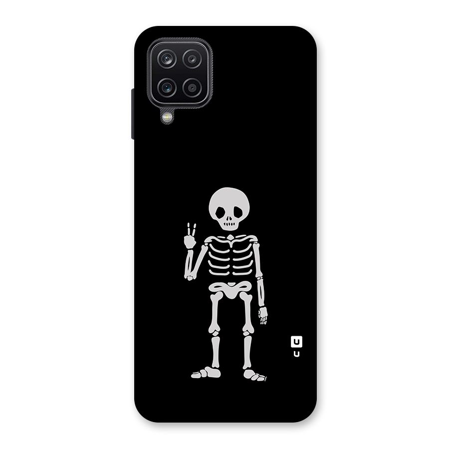 Victory Skeleton Spooky Back Case for Galaxy A12