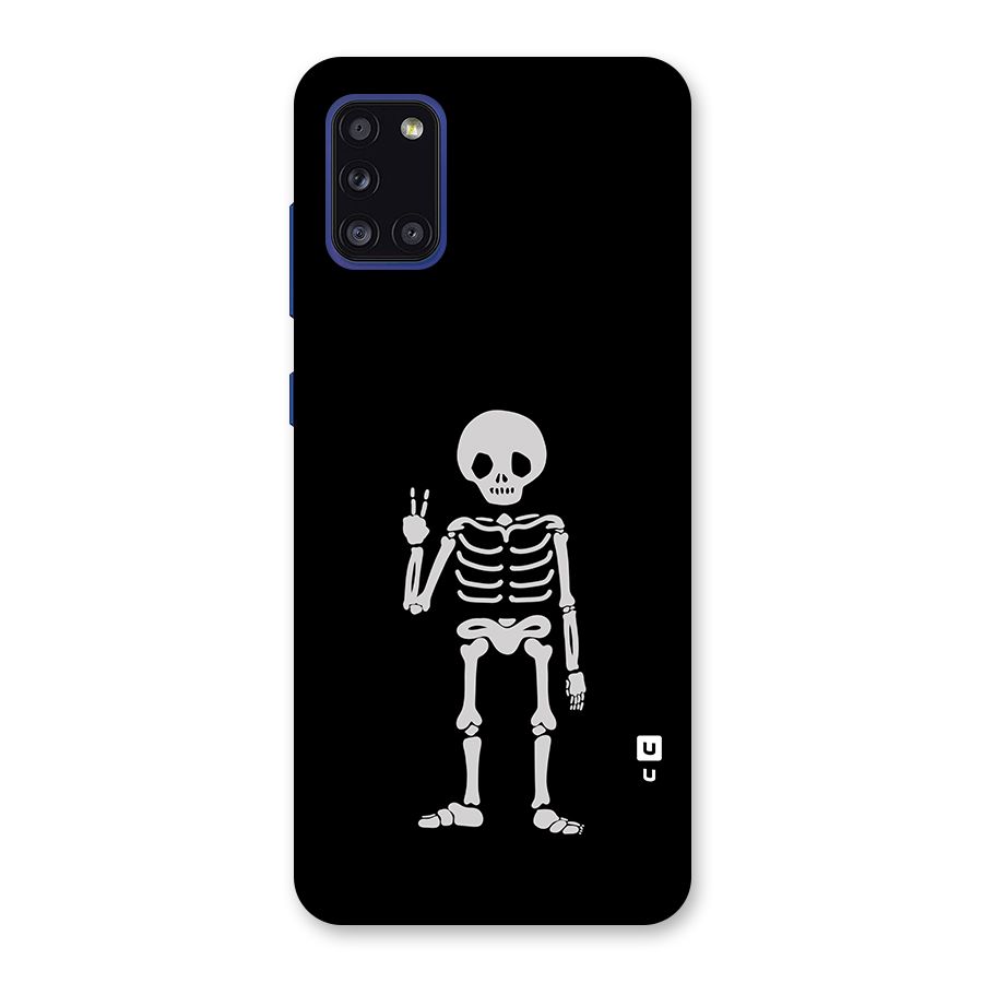 Victory Skeleton Spooky Back Case for Galaxy A31