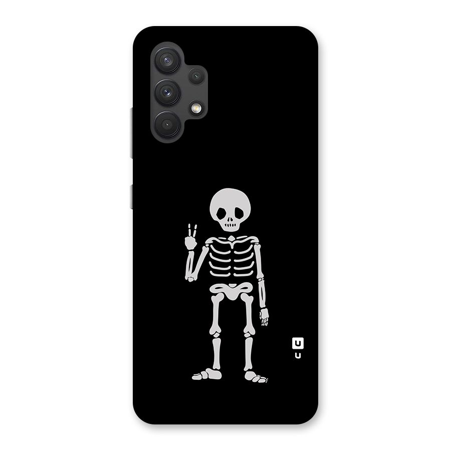 Victory Skeleton Spooky Back Case for Galaxy A32