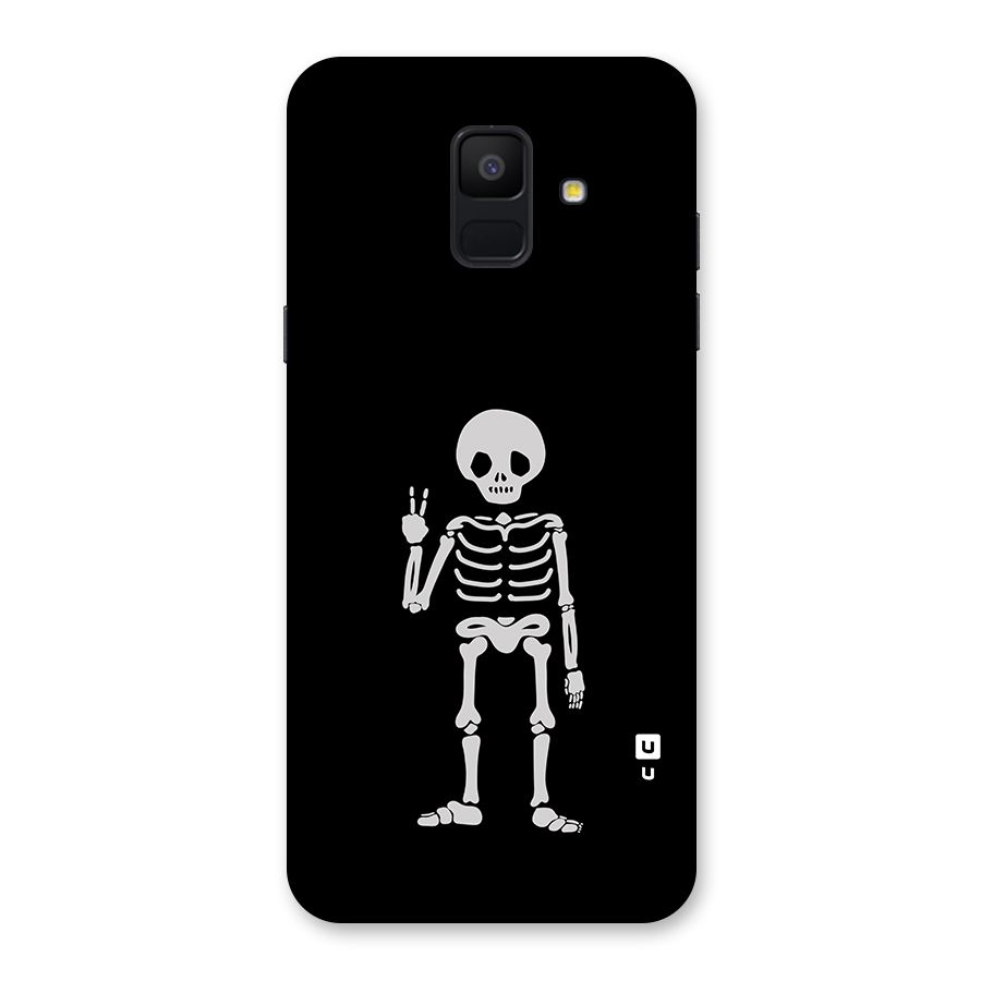 Victory Skeleton Spooky Back Case for Galaxy A6 (2018)