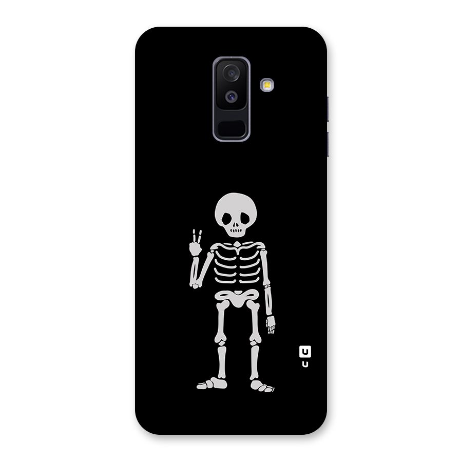 Victory Skeleton Spooky Back Case for Galaxy A6 Plus