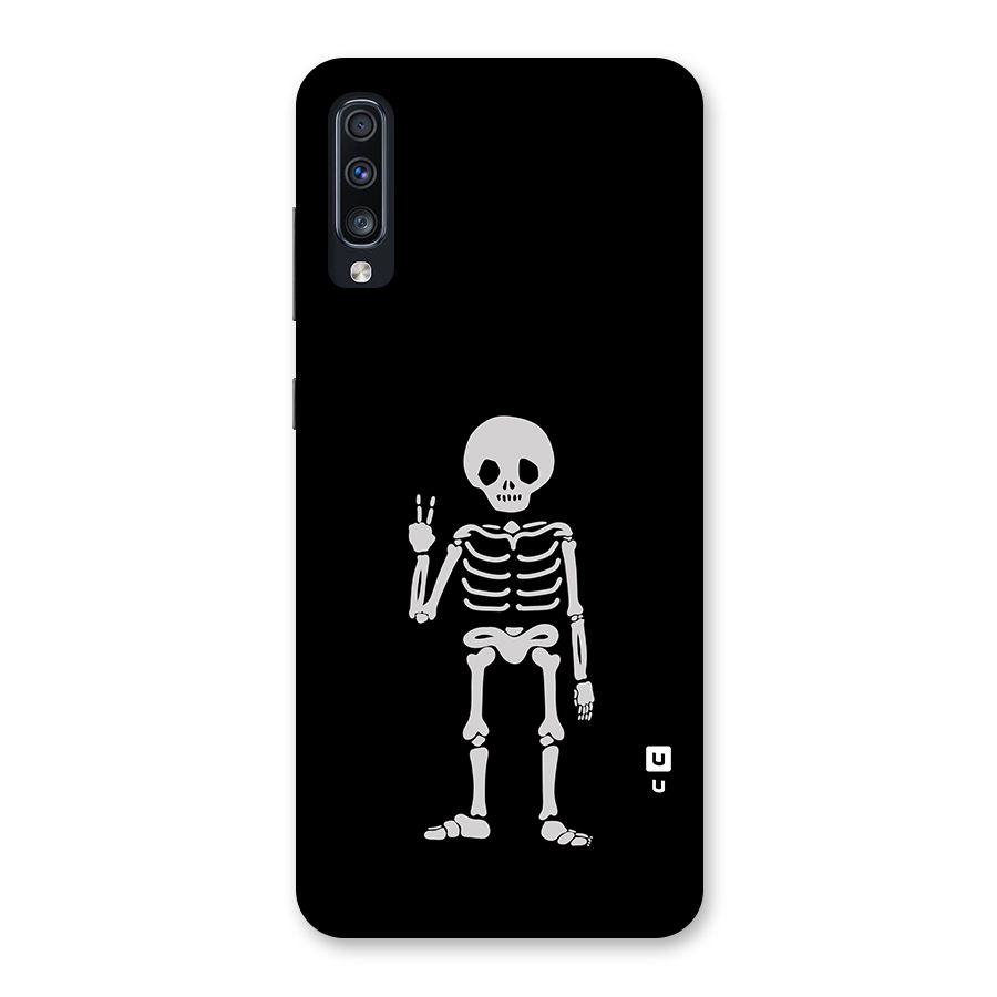 Victory Skeleton Spooky Back Case for Galaxy A70