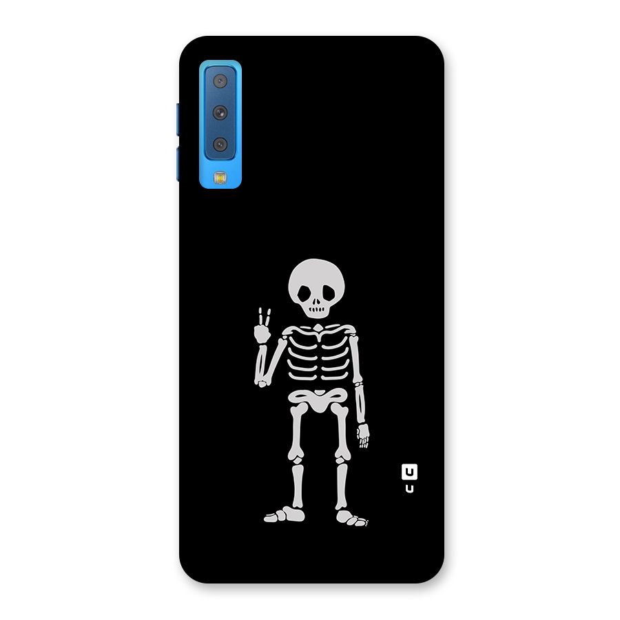 Victory Skeleton Spooky Back Case for Galaxy A7 (2018)
