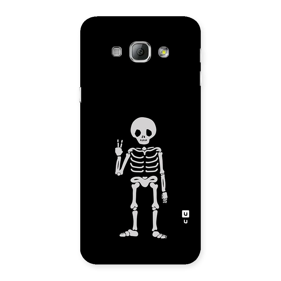 Victory Skeleton Spooky Back Case for Galaxy A8