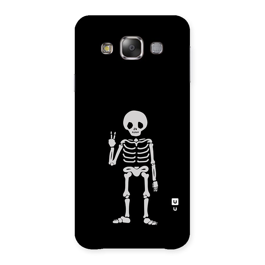 Victory Skeleton Spooky Back Case for Galaxy E7