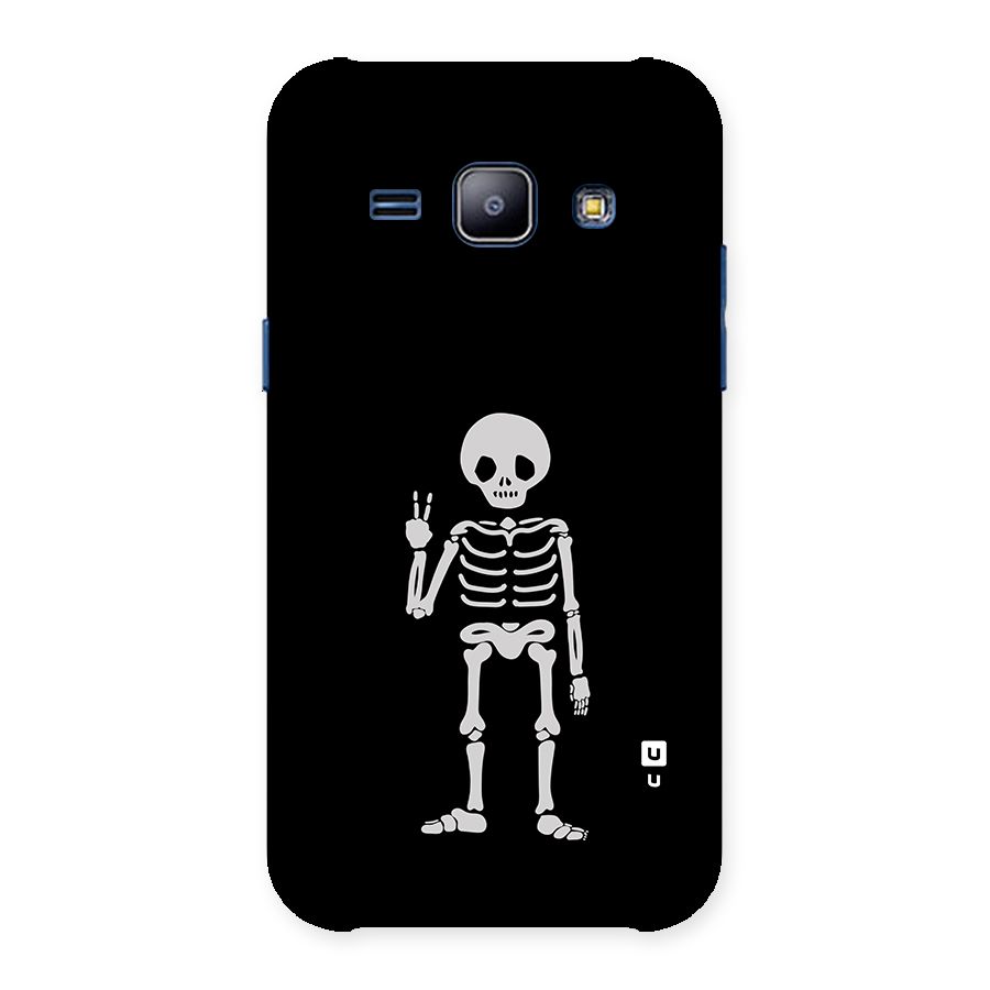Victory Skeleton Spooky Back Case for Galaxy J1