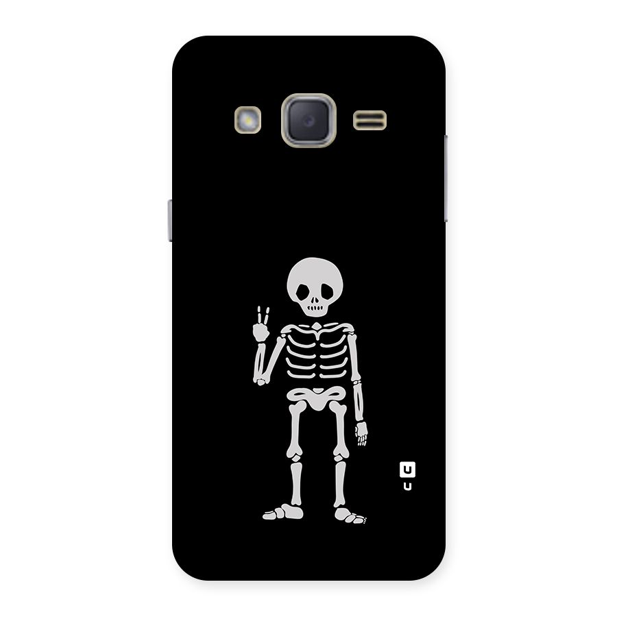 Victory Skeleton Spooky Back Case for Galaxy J2