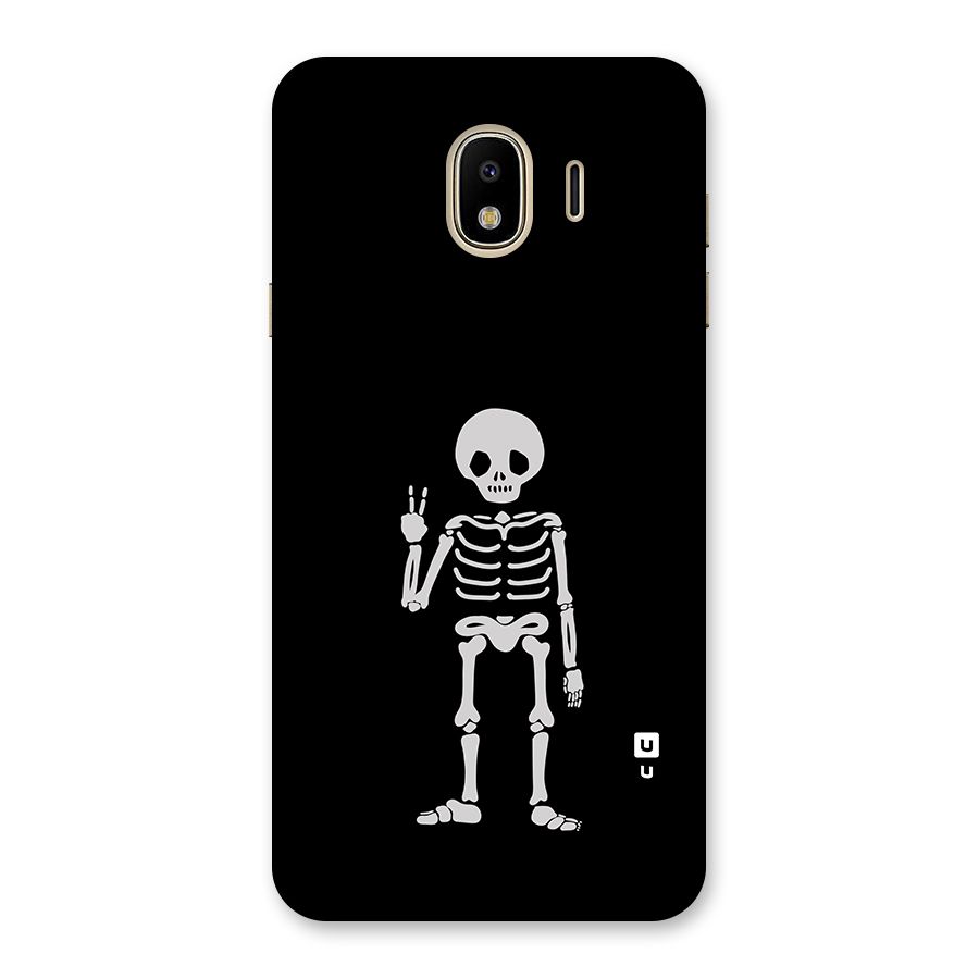 Victory Skeleton Spooky Back Case for Galaxy J4